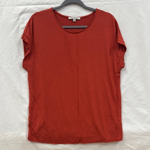 Green Envelope Tops - Dark rust orange shirt with Relaxed Fit